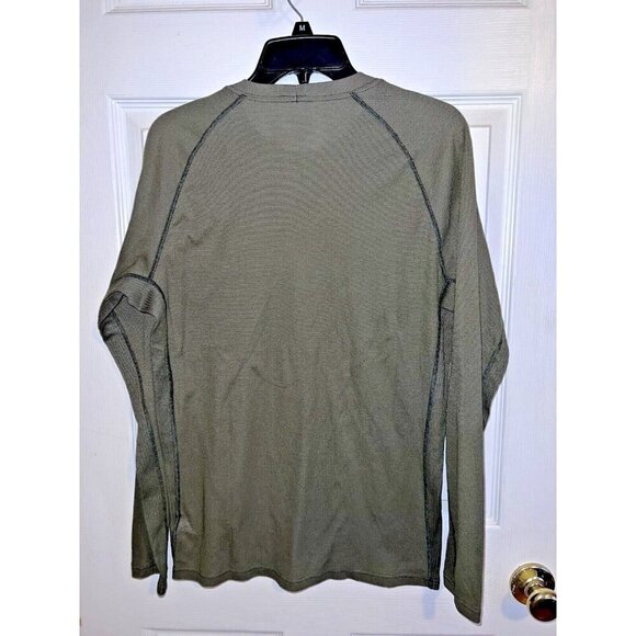 PATAGONIA Mens Green Baselayer Long Sleeve Shirt Sz M - Picture 5 of 10